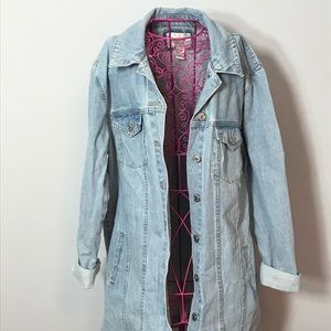 longline denim jacket
